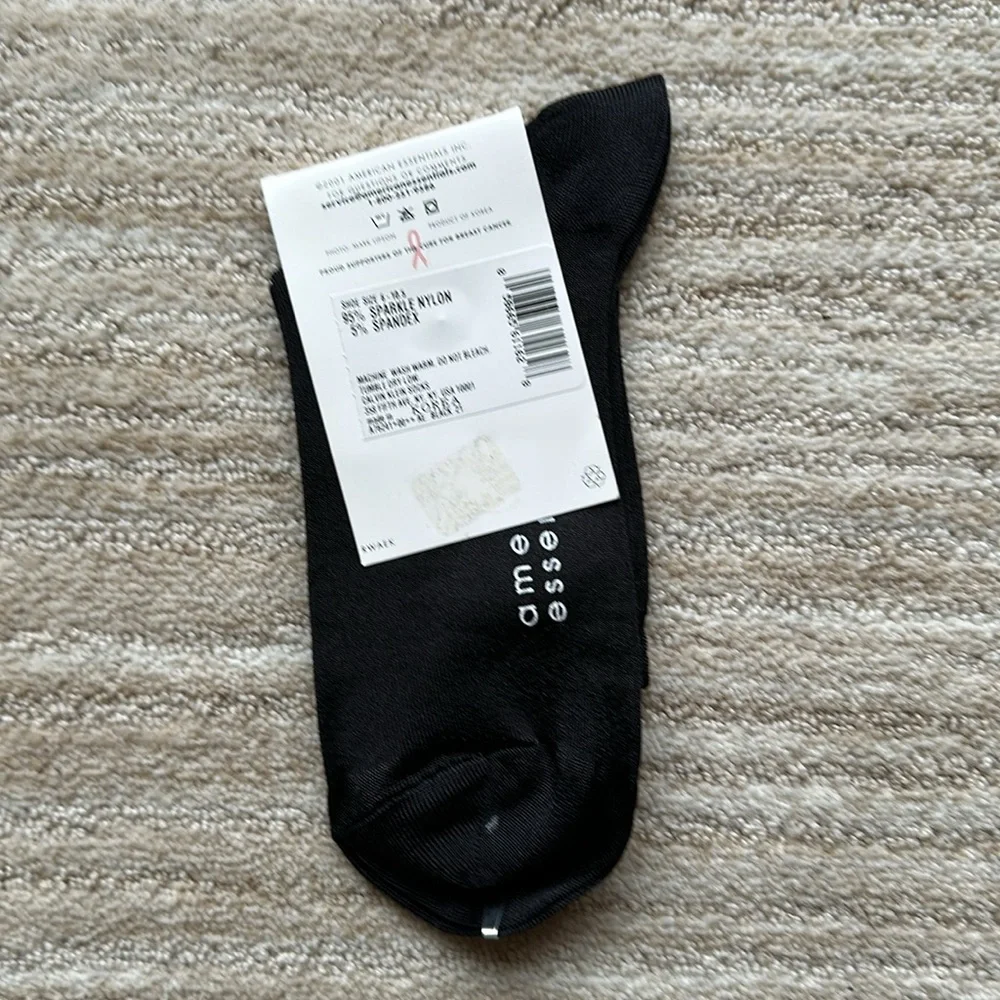 3 Pairs of NWT American Essentials Socks Black Dress Casual From Macy’s